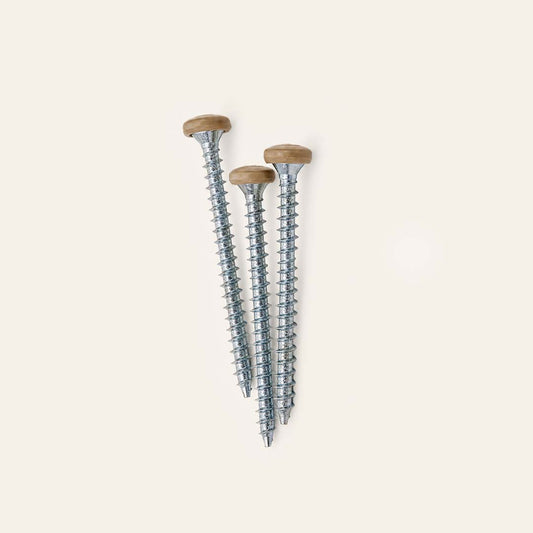 Vis et chevilles supplémentaires, lot de 3 – Camel