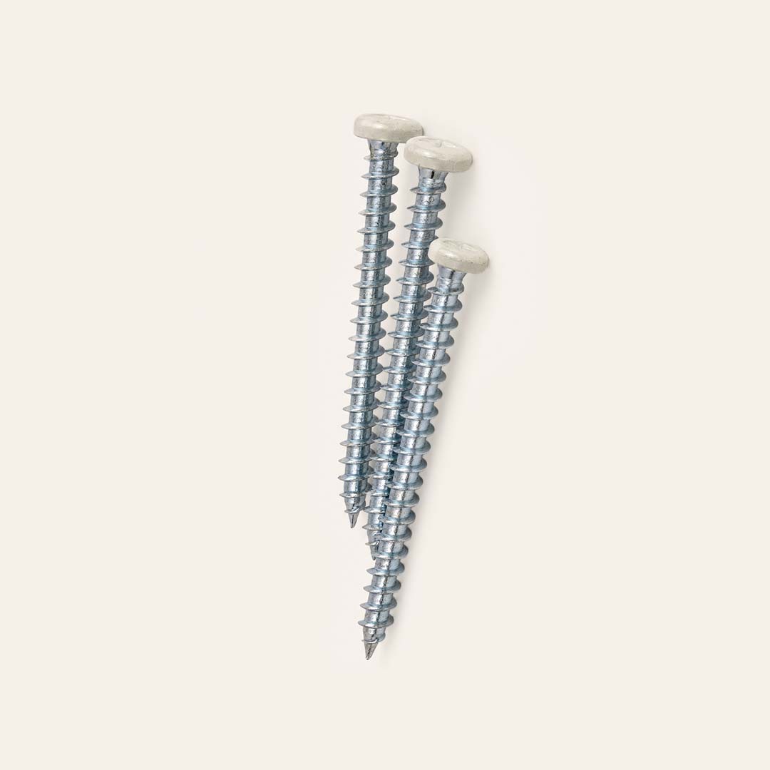 Vis et chevilles supplémentaires, lot de 3 – Off-white