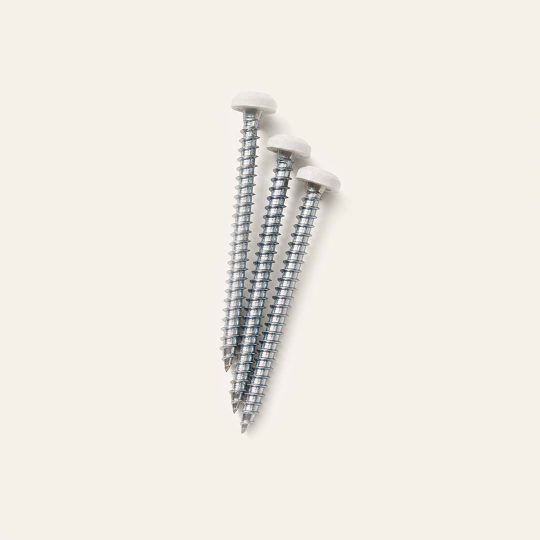 Extra Screws and Wall Plugs 3-Pack – White