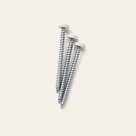 Vis et chevilles supplémentaires, lot de 3 – Blanc