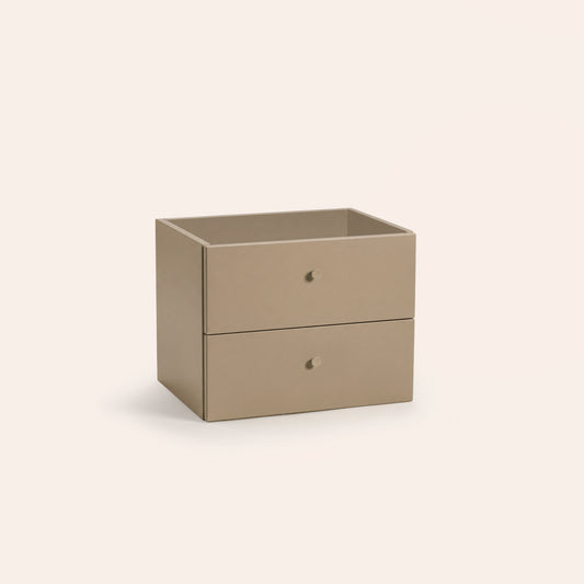 Armoire à tiroirs étroite - Camel