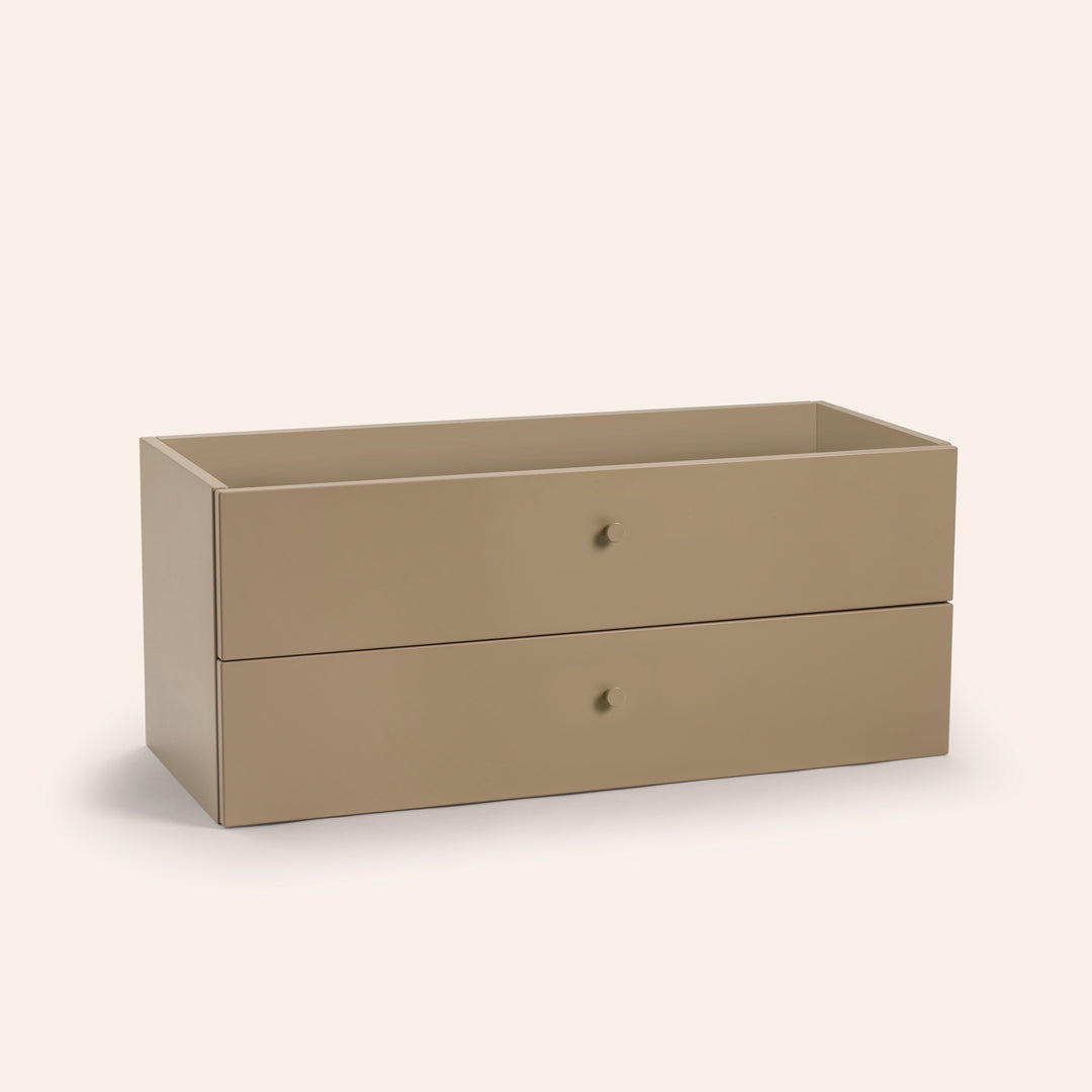 Tiroirs double - Camel