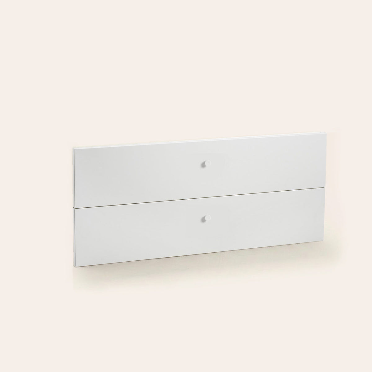 Drawer Front Knobs Wide - White