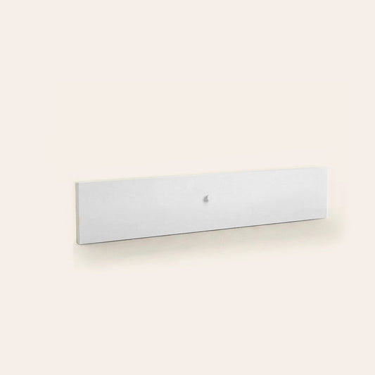 Drawer Front Knob Wide Upper - White